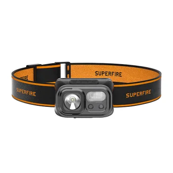 Pieres lukturis Superfire HL23-S 350lm USB-C