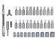 Instrumentu komplekts ar Torx uzgaļiem un muciņām 5-14mm, 38 daļas