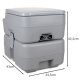 Trizand 00024498 Portable Toilet 20L, Grey