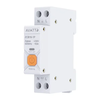 Viedais ZigBee drošinātājs Avatto ZWCB16 1-63A