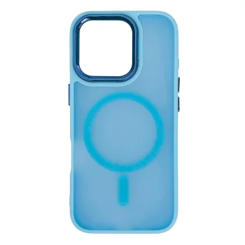 Magnetic Collection iPhone 16 Pro Max vāciņš MagSafe, gaiši zils