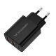 Wozinsky CWCUCB 30W USB-C / 2 x USB-A Wall Charger - Black