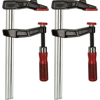 Screw Clamp Set Bessey TGA25SET-135, 2 pcs, 250 x 120 mm, Black/Red