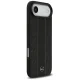 Чехол Mercedes Leather Laurel Leaves Stripes MagSafe для iPhone 17 Air, Черный