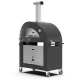 Picas krāsns statīvs Alfa Forni Moderno 3 Pizze / Classico 4 Pizze, Black / Silver