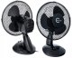 Kompakts Galda Ventilators Carruzzo - 20W, Melns | Compact Desktop Fan