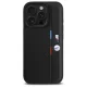 BMW M Perforated Tricolor Detail Line Case for iPhone 16 Pro Max - black