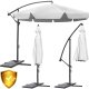 Salokāms dārza lietussargs, saulessargs, 8 segmentu, pelēks, 300cm | Folding Garden Umbrella