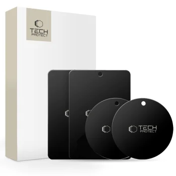 Магнитные пластины Tech-Protect MetalPlate для автодержателей, черные (4 шт.)