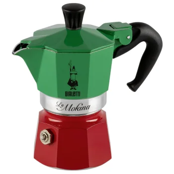 Гейзерная кофеварка Bialetti La Mokina Italia Tricolore 40 мл