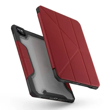 Apple iPad Pro 11 ( 2020, 2021 ) Uniq Etui Trexa Cover Case, Red | Planšetes Vāciņš Maciņš Apvalks Grāmatiņa