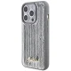 Guess iPhone 15 Pro Max vāciņš Sequin Script Metal, sudraba