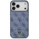 Guess 4G Triangle Logo MagSafe vāciņš iPhone 17 Pro Max - zils un zelta | Phone Case Cover Blue And Gold
