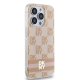DKNY iPhone 15 Pro vāciņš IML Checkered Mono Pattern MagSafe, rozā