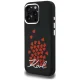 Karl Lagerfeld Silicone Heart Sign Logo MagSafe Case for iPhone 16 Pro Max, Black