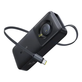 Baseus Free2Pull 10000мАч 30Вт пауэрбанк с USB-C портом и выдвижным USB-C кабелем...