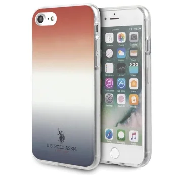 Apple iPhone 8 / 7 / SE (2020) (2022) 4.7" US Polo Gradient Pattern Collection Case Cover (USHCI8TRDGRB), Blue / Red |...