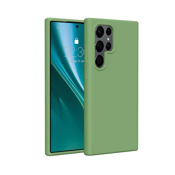 Etteri Silicone Case vāciņš Samsung Galaxy S25 Ultra, gaiši zaļš