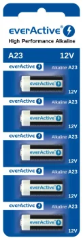 Щелочные батарейки everActive A23 12V (5 шт.)