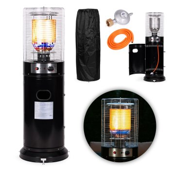 Gāzes terases sildītājs MultiGarden 11 kW ar stiklu un pārsegu