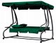 MultiGarden 3-seater 2-in-1 garden swing with cushions, green