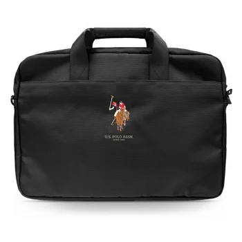 US Polo Assn Polo Embroidery sülearvutikott kuni 16", must
