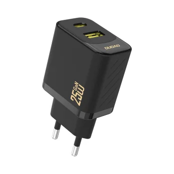 Сетевое зарядное устройство Dudao A26T GaN 25W USB-A, USB-C, черное