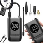 Akumulatora gaisa kompresors auto, velo riepām 10 bar ar LCD