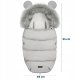 Ricokids Elmi Stroller and Sled Sleeping Bag, 95x48 cm, Grey