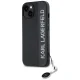 Karl Lagerfeld iPhone 15 / 14 / 13 Case Saffiano Rhinestones & Charm, Black
