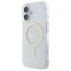 Guess iPhone 16 Plus Case IML Glitter Circle MagSafe, Transparent