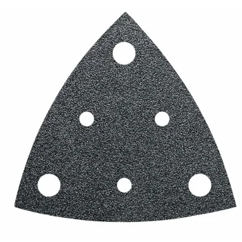 Fein trīsstūrveida perforēts slīppapīrs 80 mm, K60, 5 gab.