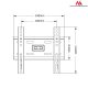 Настенное крепление для ТВ Maclean MC-777, VESA 200x200, 13-50\", до 35 кг, черное