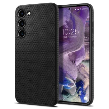Samsung Galaxy S23 (SM-S911) Spigen Liquid Air TPU Case Cover, Black | Telefona Vāks Maks Apvalks Bampers