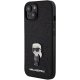 Apple iPhone 15 6.1\'\' Karl Lagerfeld Fixed Glitter Ikonik Logo Metal Case Cover, Black | Telefona Maciņš Vāks...
