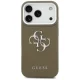 Чехол Guess Grained Big 4G Classic Logo для iPhone 17 Pro — коричневый