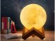 Decorative Night LED Lamp 3D Moon, 8 cm