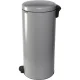 Brabantia NewIcon atkritumu tvertne ar pedāli, 30L, Soft Grey