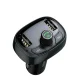 Baseus FM modulators T Shaped S-09 ar Bluetooth MP3 auto lādētāju, melns