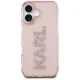 Чехол Karl Lagerfeld IML Rhinestones Logo для iPhone 16, розовый