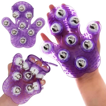 Rokas Pretcelulīta Ķermeņa Masāžas Ierīce Masažieris, Violets | Handheld Body Massager