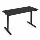 Elektriski regulējams galds ModernHome 120x60 cm, augstums 72-118 cm, melns