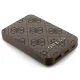 Внешний аккумулятор Guess 5000mAh 15W 4G Leather Metal Logo, коричневый