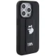 Чехол Karl Lagerfeld для iPhone 14 Pro Max Gripstand Saffiano Choupette Pins, черный
