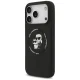 Karl Lagerfeld iPhone 17 Pro чехол Silicone Karl & Choupette Ring MagSafe, черный