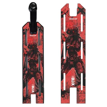 Pretslīdes lenta triku skrejritenim Soke Red Cyber, 52 x 13 cm