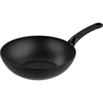 Сковорода вок Fissler Adamant 28 см, 3.7 л, черная