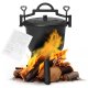 Multigarden VK8L BLACK Cast Iron Campfire Pot, 8L, Black