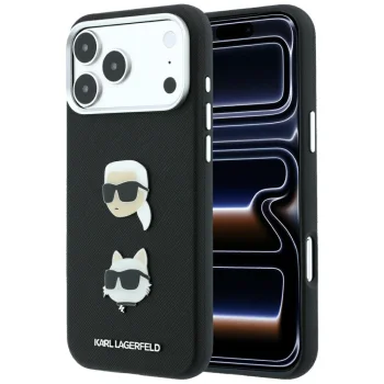 Чехол Karl Lagerfeld для iPhone 18 Pro Max / 17 Pro Max, Saffiano Pins, черный