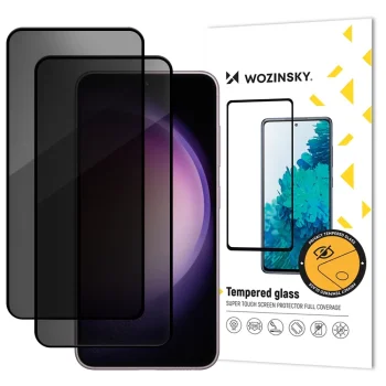Wozinsky Samsung Galaxy S25 FE privātuma aizsargstikls, 2 gab.